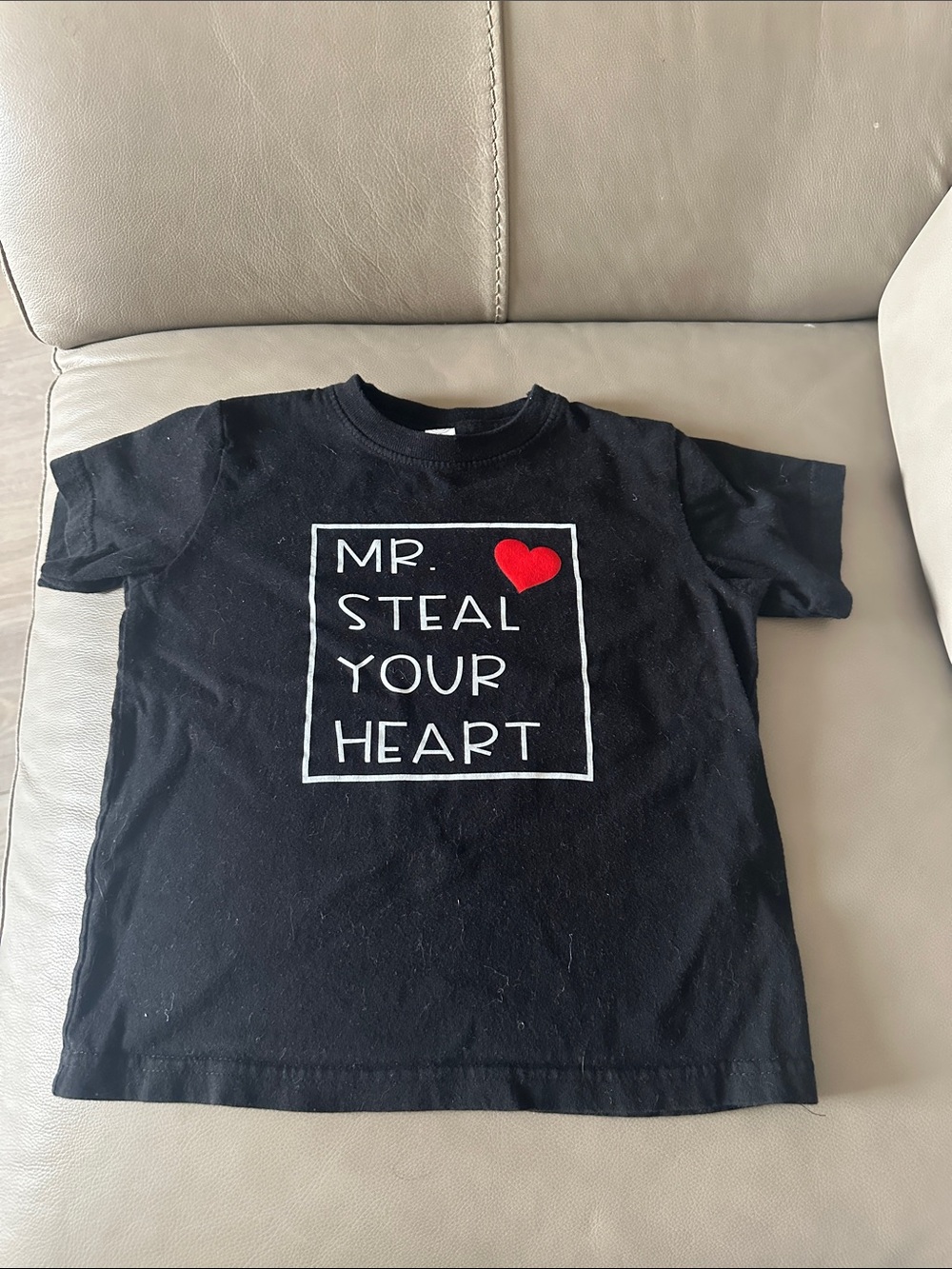 Kids Black 'Mr. Steal Your Heart' Graphic Tee
